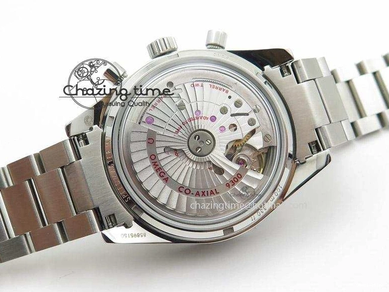 0518 Speedmaster ’57 SS Chrono AXF Best Edition Blue Dial on SS Bracelet A7750 (Free Leather Strap) StreetReady 8281